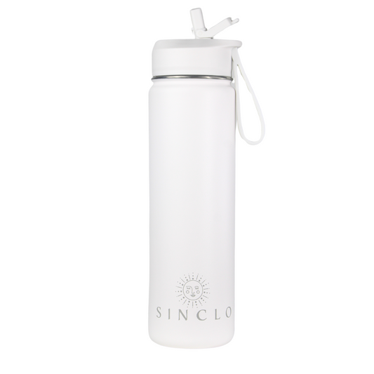 The Stevie 675ml Water Bottle (White)